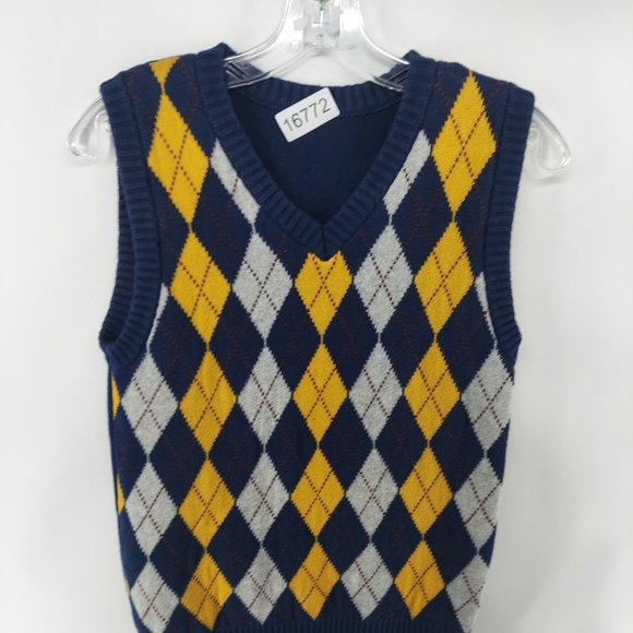boys argyle vest unifom size 13-14 years - Picture 2 of 7